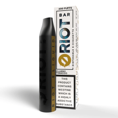 RIOT BAR Disposable Zero - Classic Tobacco 0mg
