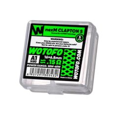 Wotofo nexMESH Clapton S Prebuilt Wire (0.15ohm, 5pk)